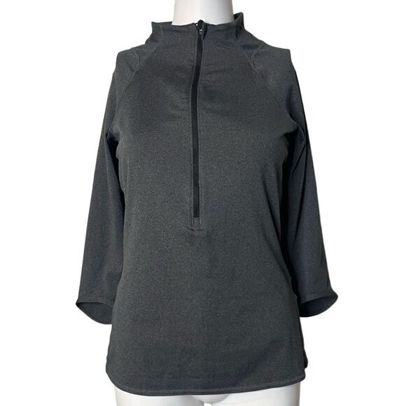 Nike Dri-Fit Half Zip Athletic Pullover Top Grey Size Small - Picture 1 of 4